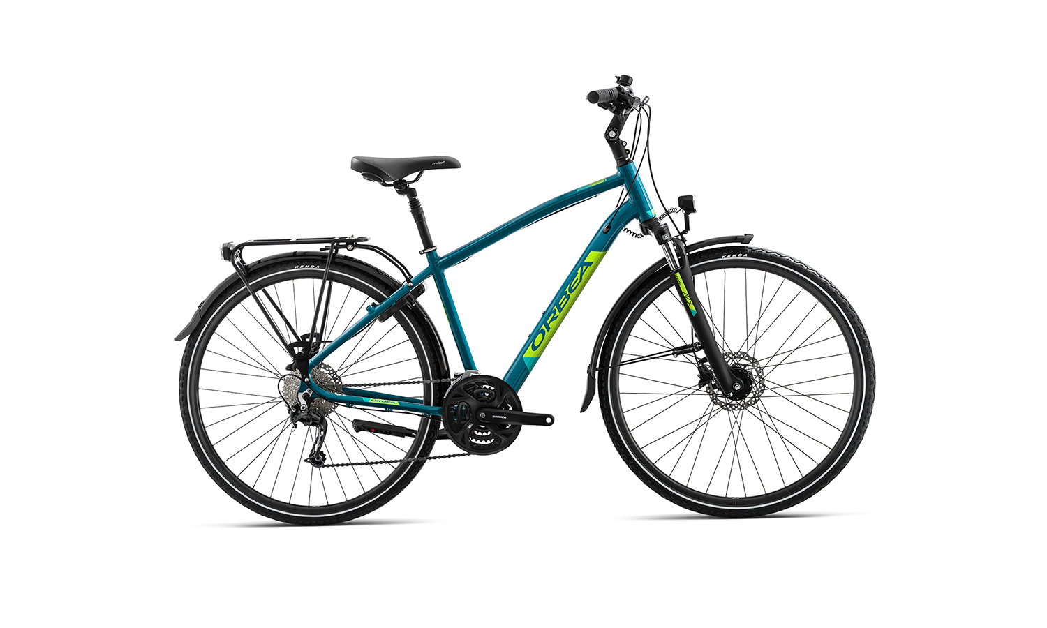 Фотографія Велосипед Orbea COMFORT 10 PACK (2019) 2019 Синьо-салатовий